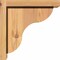 Ekena Millwork Carmel Smooth Corbel w/Backplate, Western Red Cedar, 5 1/2"W x 10"D x 10"H COR06X10X10CAR01SWR - alternate 3